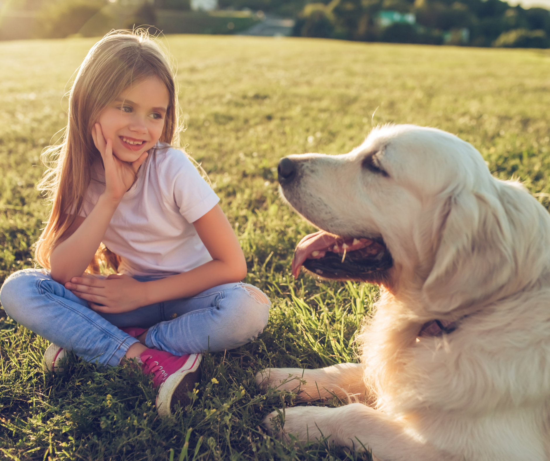 Olivers Nannies - Girl and Puppy